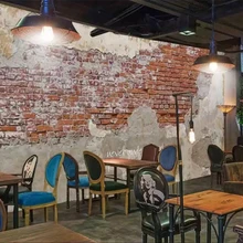 Papel de pared Beibehang papel pintado personalizado 3d foto Mural pintura cemento Vintage pared de ladrillo café restaurante fondo de papel de pared