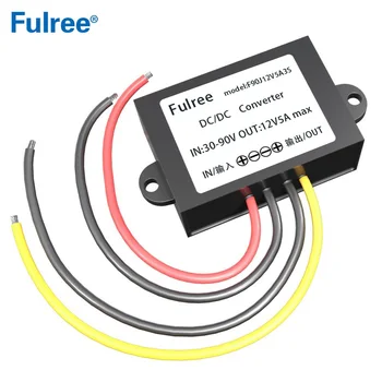 

DC 72V 60V 48V 36V (30-90V) to DC 12V 3A 5A 8A Step Down Voltage Power Converter Auto Car Motorcycle Bus Truck Buck Power Supply