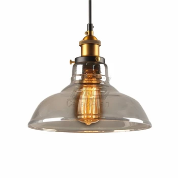 

Clear Glass shade Pendant Lamp Loft Vintage Pendant Lights For Dining Room indoor pendant light fixture