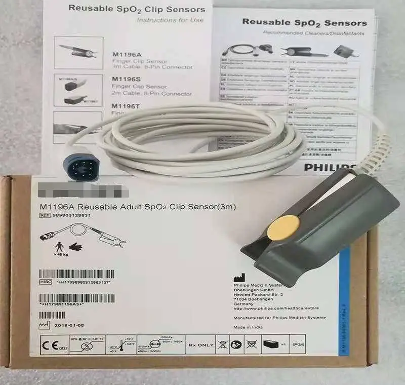 

SPO2 Sensor, Clip, Adult Part No: M1196 A new original