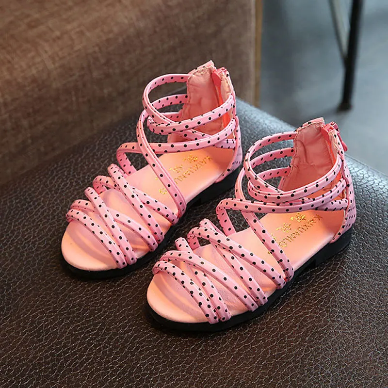 Toddler Baby Small Kids Summer Sandals Gladiator Simple Design Flat