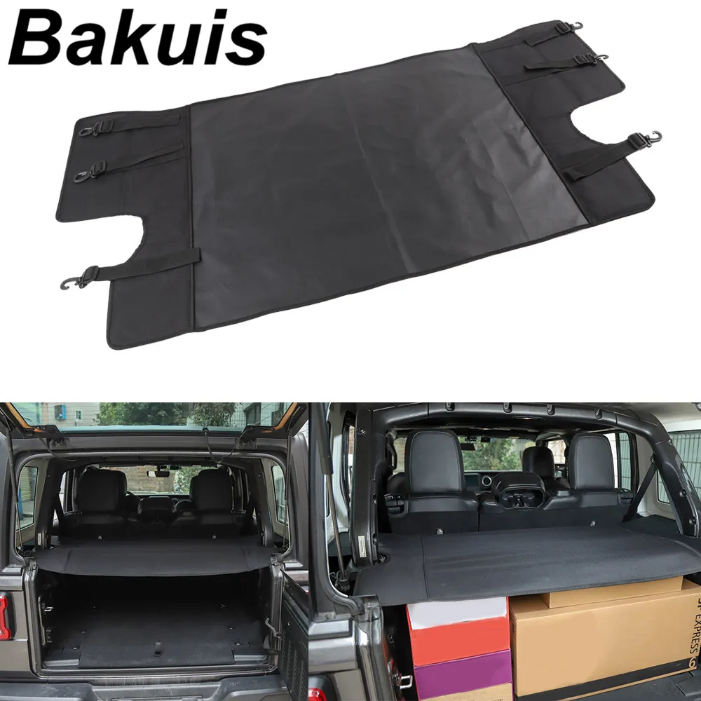 

For Jeep Wrangler JL 2018+ Car styling accessories Cover curtain trunk partition partition curtain partition Rear Racks
