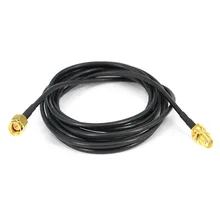 Удлинительный кабель SMA Female to SMA Male прямой соединитель RG174 2 м соединительный кабель