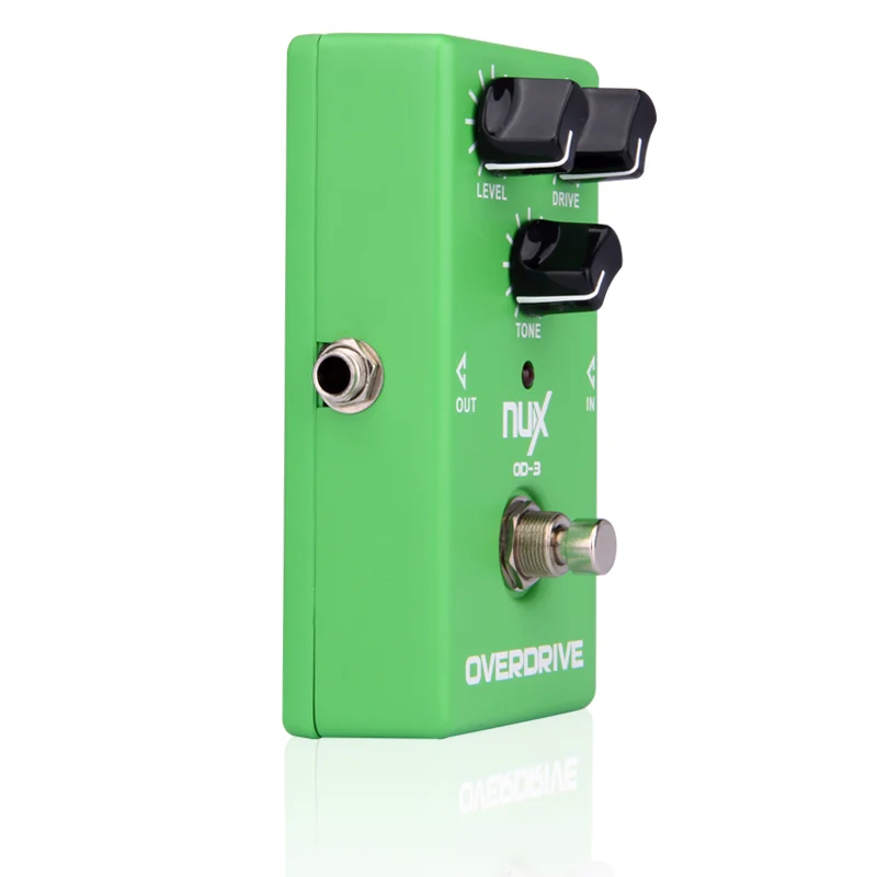 NUX OD-3 Overdrive педаль эффектов для электрогитары Ture Bypass Green Высококачественная гитарная педаль эффектов