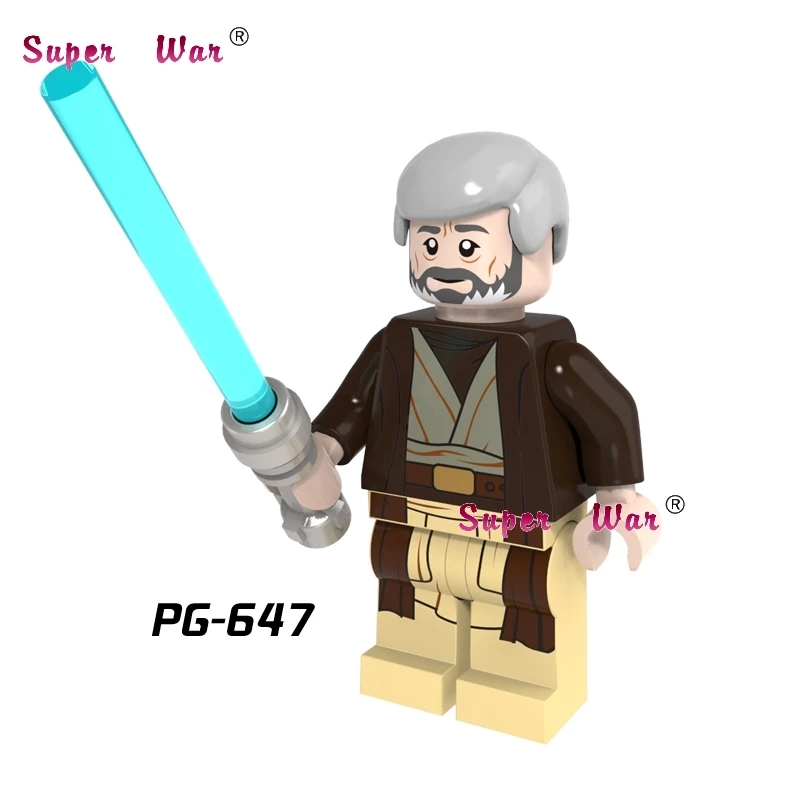1PCS star wars superhero marvel avengers Obi Wan Kenobi building blocks action sets model bricks font