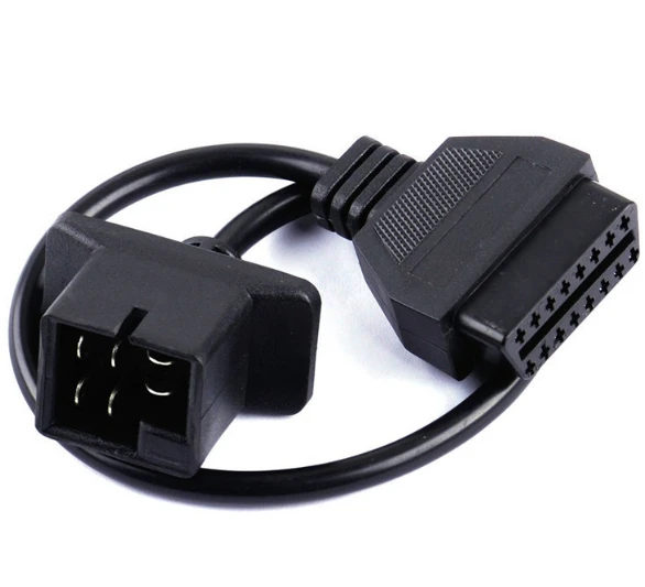 6 Obd1 Plug To 16 Pin Female Obd2 Cable Car Diagnostic Connector Adapter For Chrysler - Diagnostic Tools - AliExpress