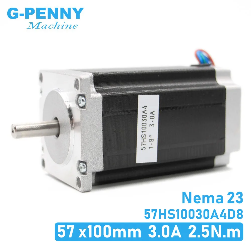 NEMA 23 шаговый двигатель 57x100 мм 2.5нм Nema23 CNC шаговый двигатель 357Oz-in D = 8 мм для станка с ЧПУ, 3D принтер