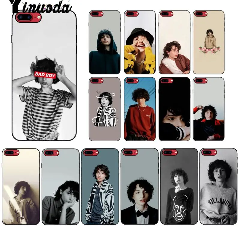 Yinuoda ТВ увлажняющим эффектом марки The Finn Wolfhard очень странные дела черный ТПУ