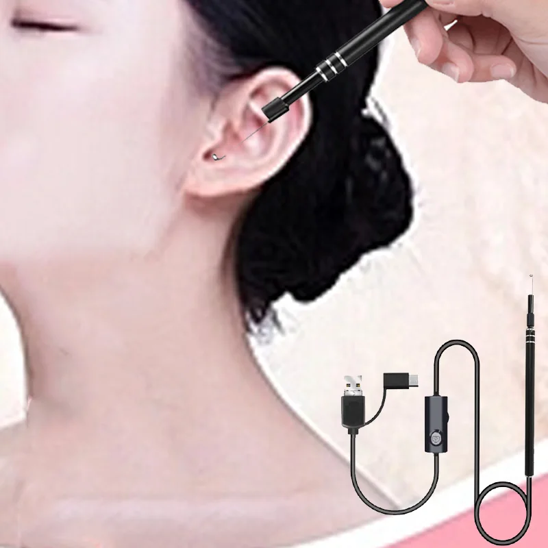 

3 in 1 USB Ear Cleaner HD Visual Ear Cleaning Endoscope Mini Camera Android PC Personal Health Ear Care Ear Wax Removal Tool