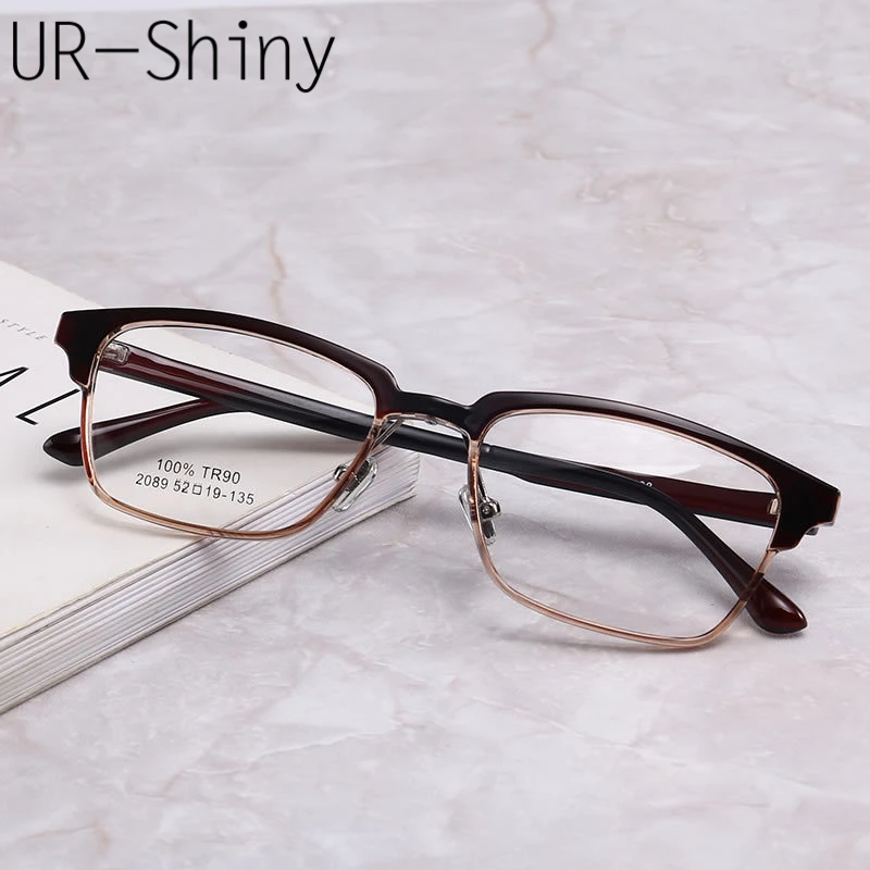 Ultra Plastic Titanium Eyeglasses Frame Light TR90 Glasses Frame Retro Eyewear Frames Men Women