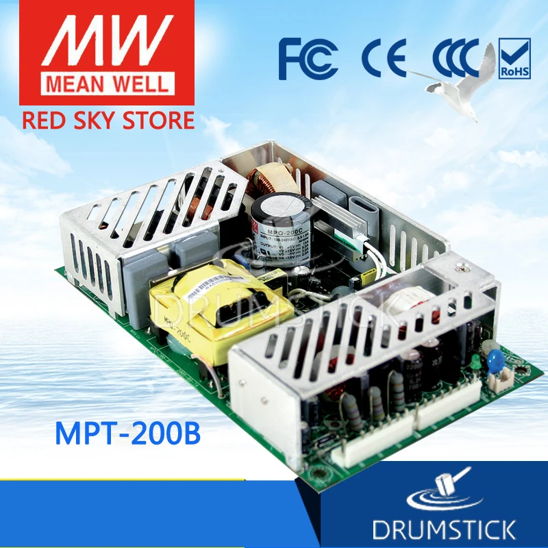 

Steady MEAN WELL MPT-200B meanwell MPT-200 200W Triple Output Medical Type
