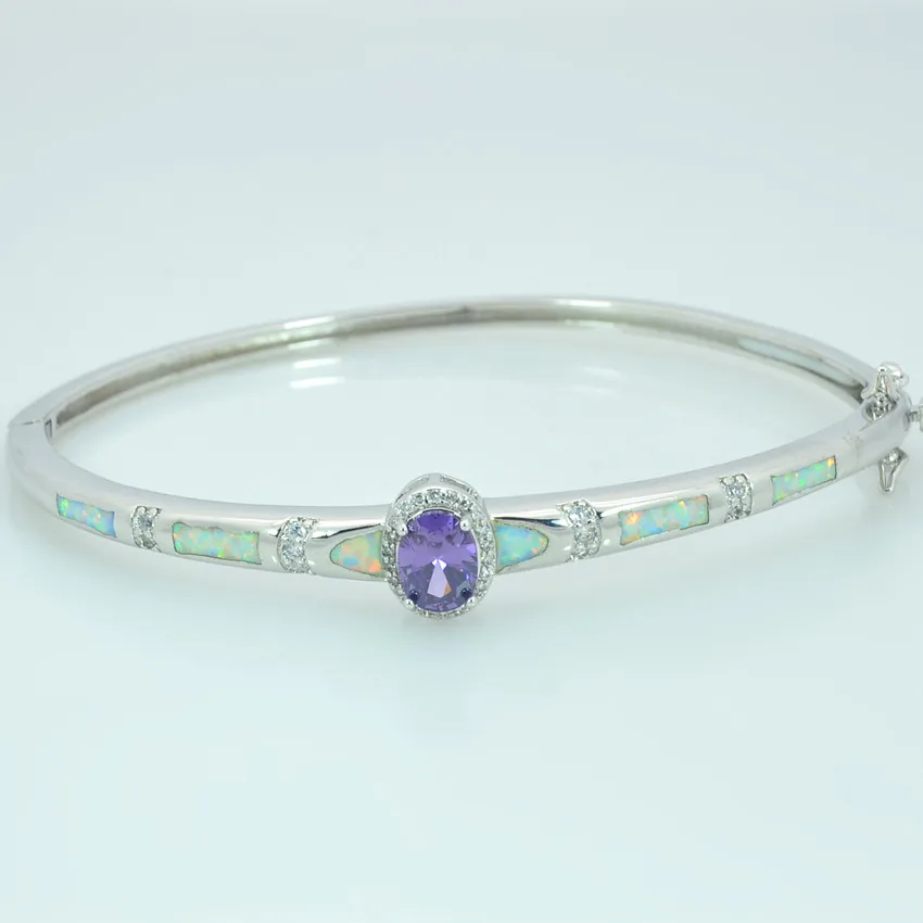 Браслет манжета BNT1711004 с белым огненным опалом|bangle bracelet silver|bracelets for women cuffcuff bracelets