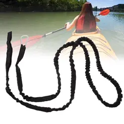 Гребная лодка эластичный Весло Поводок каяк каноэ безопасности аксессуары нейлоновый шнур для Каноэ Весла рыболовные удочки черный