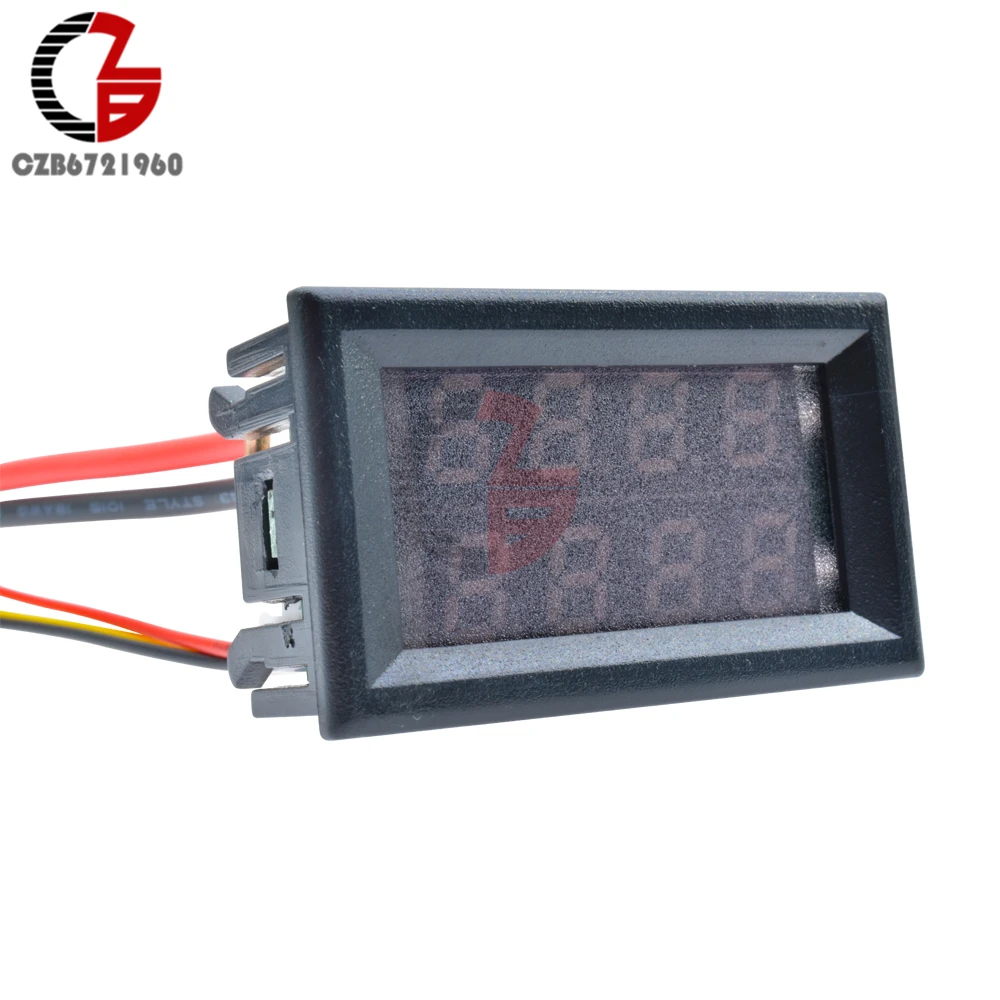 DC 0 200V 10A 56 &quotдюймовый светодиодный цифровой вольтметр Амперметр постоянного