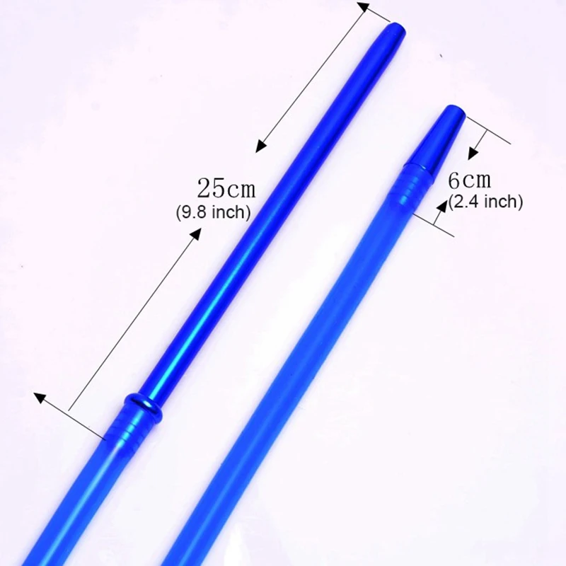 Hookah Shisha Hose With 250mm Aluminum Stem Silicone Hose Shisha Hookah Hose Total 1.7M Long Food grade Silicone 2