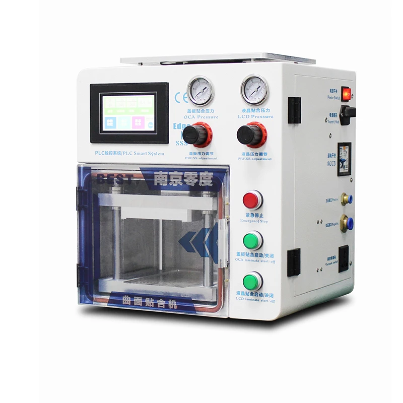  High Pressure Universal oca laminating machine LCD Laminator For Samsung Edge Curve Screen iPhone L