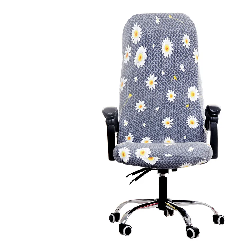 Billig Große Größe Rotierenden Büro Computer Stuhl Abdeckung Spandex Abdeckungen für Stühle Lycra Stuhl Stretch Fall zu Passen büro Stühle Hause decor