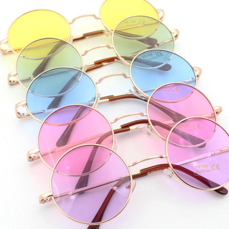 Tinted round sunglasses Clearance