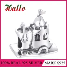 Ювелирные изделия из серебра день на пляже бисера Подходит plata de ley 925 браслеты из стерлингового серебра Breloque материал для изготовления украшений