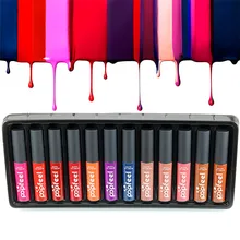 Новое поступление popfeel 12 цветов/комплект Модный Макияж матовая губная помада глянцевый карандаш красота стойкая Косметика Губная помада лучший подарок