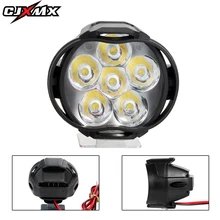 CJXMX 1 шт. светодио дный мотоцикл фар скутер туман Spotlight 6500 К очень яркий ATV мото Рабочая пятно света фара Туман лампа