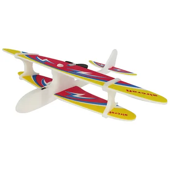 

Flytec DIY Biplane Glider Foam Powered Flying Plane Electric Capacitor USB Charger Hand Throwing Glider EPP Toys For Children