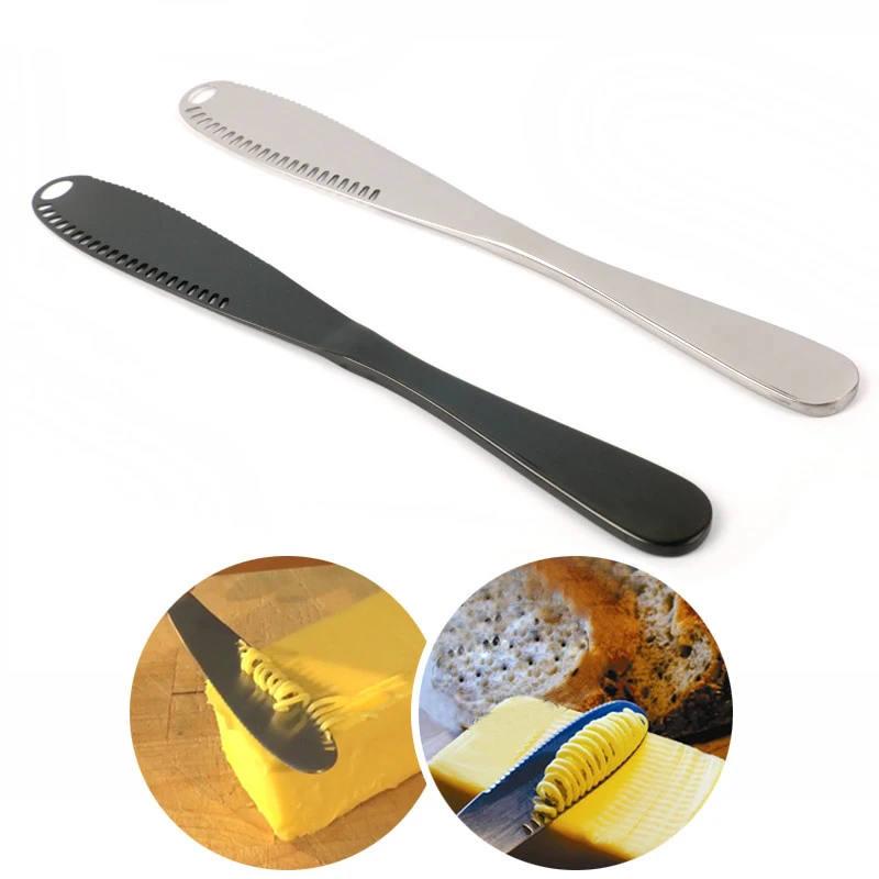  Multicolor Butter Knife Stainless Steel Cheese Knives Jam Spatula Utensil Cream Scraper Dessert Too