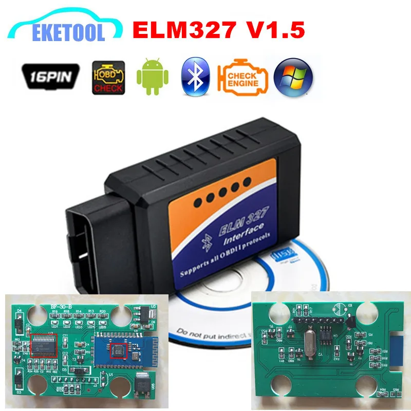 ELM327 V1.5 Supports More Cars 100 Hardware V1.5 ELM 327 Bluetooth 1.5