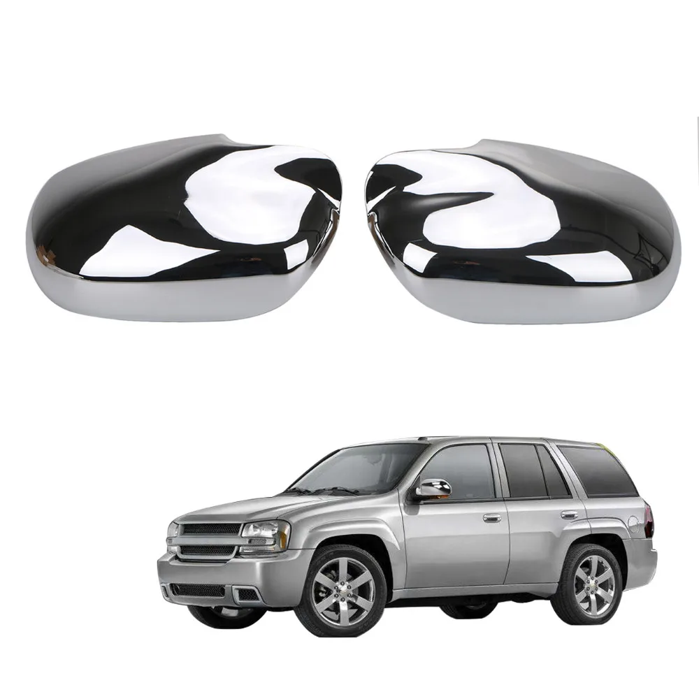 Chrome Plated ABS Door Side Mirror Cap Covers Trim For Chevrolet Chevy