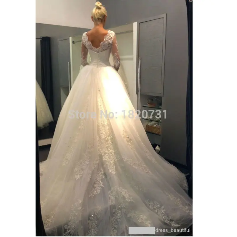 Vestidos De Novia 2019 Long Sleeve Lace Wedding Dress Ball Gown Wedding Dresses 2019 Robe De Mariage Mariee Wedding Gowns Vestidos De Novia 2019 Long Sleeve Lace Wedding Dress Ball Gown Wedding Dresses 2019 Robe De Mariage Mariee Wedding Gowns