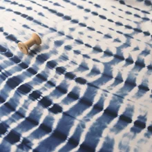 Дзен синий черный Снежинка Галстук окрашенный хлопок шелк искусственный хлопок ткань Халат китайские тканевые платья, юбки