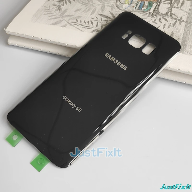 Для SAMSUNG Galaxy S8 G950 S8+ S8Plus G955 задняя крышка батарейного отсека задняя стеклянная крышка Корпус чехол Замена батарейного отсека