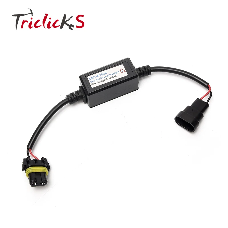 

Triclicks 9005 HB3 9006 HB4 9012 HIR2 Headlight LED Decoder Resistor Canbus Harness Adaptor Error Free Canbus Canceller Decoders