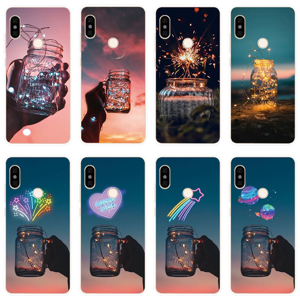 Чехол для телефона Xiaomi Redmi 7 Note Pro 6 6A 4 5A 5 Plus Prime чехол светящиеся бутылки Couqe 4X 4A Y1 Lite