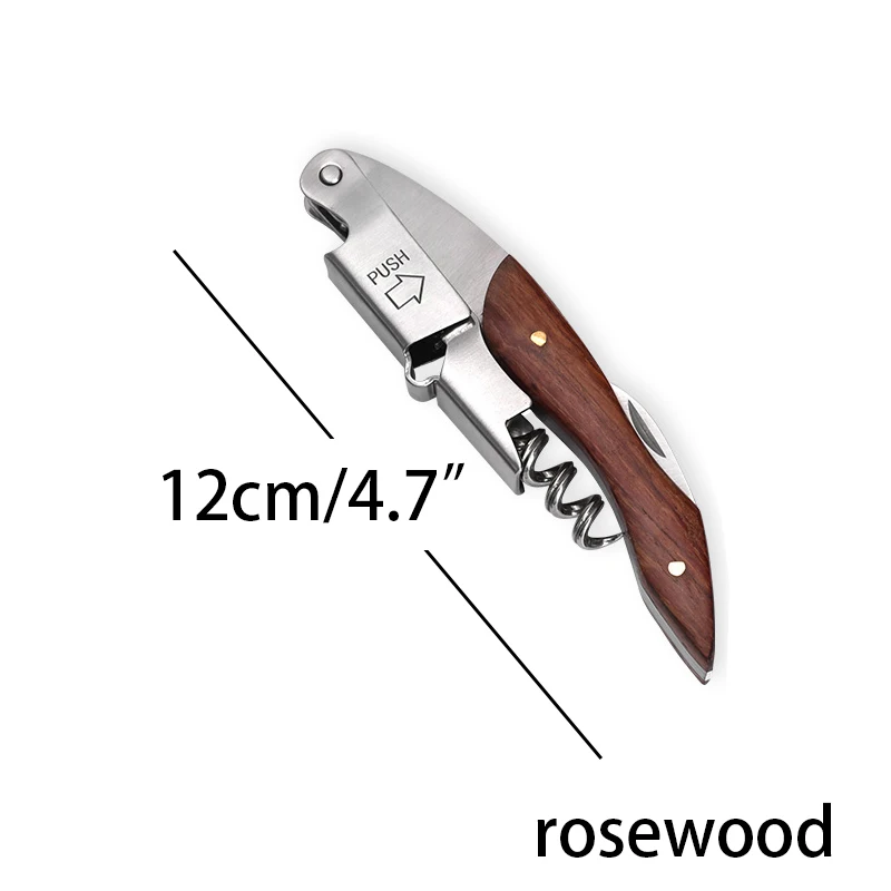 Деревянная ручка Профессиональный штопор складной нож для стейка Chritsma подарок штопор из нержавеющей стали Портативный штопор для бутылок нож для вина