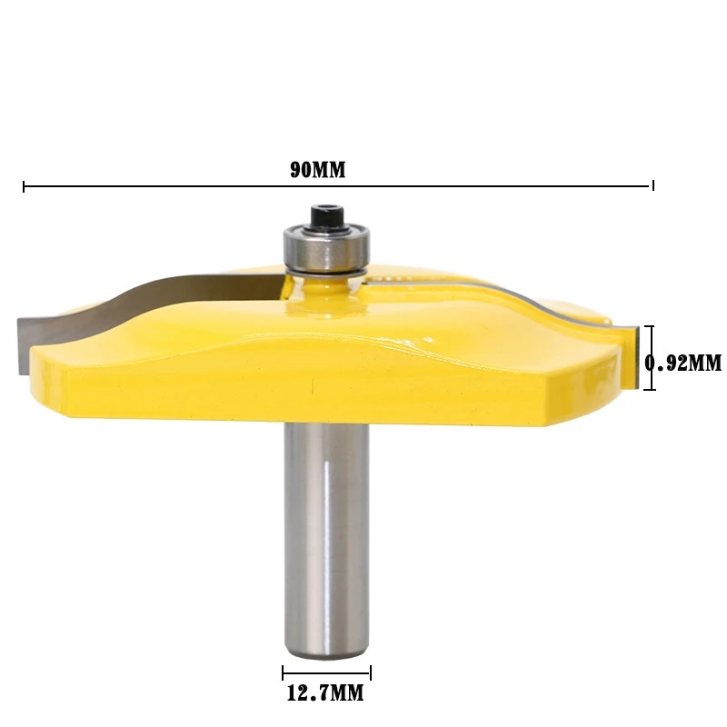 1pc 1/2" Shank Raised Panel Router Bit - Ogee Door Diameter door knife Woodworking cutter Tenon Cutter for Woodworking Tools