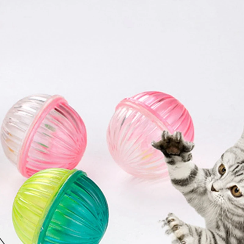 With Bells Cat Products Pet Cat Toys Plastic Hollow Training Toy for