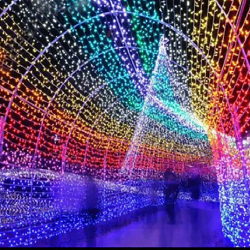 

3 x 6M Waterfall LED Light Water Flow String Lights Wedding Party Festival Decor