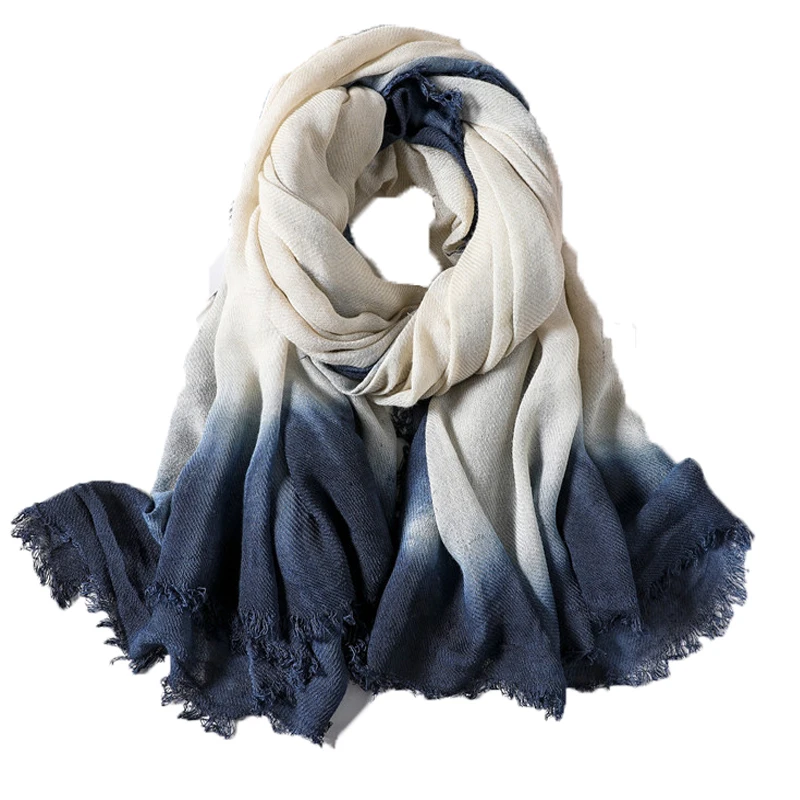 

Unisex Korean Style Bufandas Mens Scarves Pleated Solider Color Scarf Spring Autumn Warm Soft Japanese Cotton Tassel Scarf
