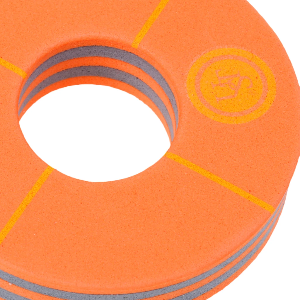 1 Pcs Yachting Boating Rafting Buoyant Floating Keychain Keyring Key Ring Buoy Shape Orange