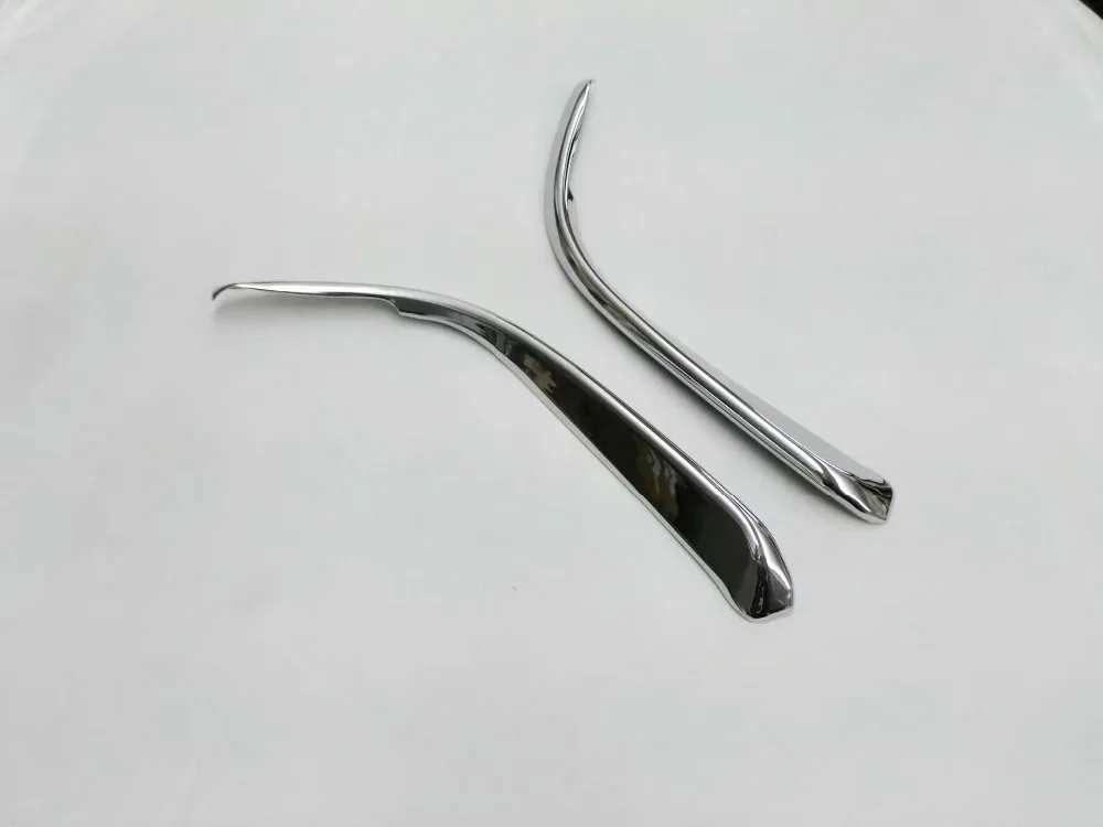 

ABS Chrome For Mazda 3 Axela 2017 2018 Accessories Car front fog lamp eyebrow Decoration frame Cover Trim Styling