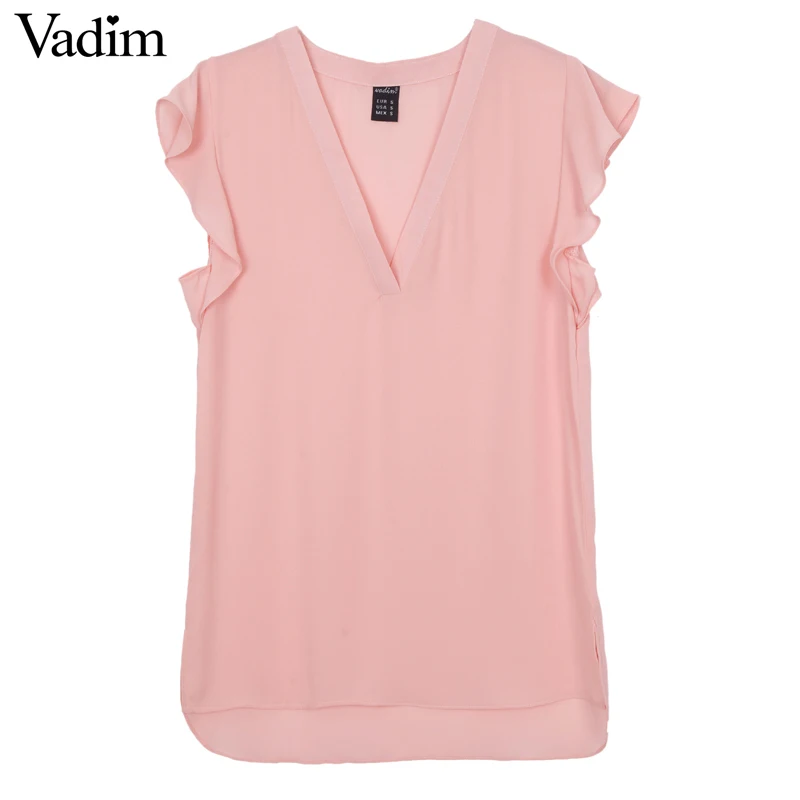 Блузка женская летняя с коротким рукавом раздельным рукавом|chiffon blouse|blusas femininassleeve