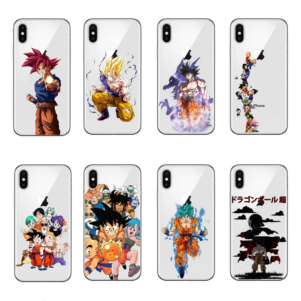 Phone Case Dragon Ball DragonBall z Soft TPU Phone Case For iPhone X 10 goku Cover for iPhone 5S ...