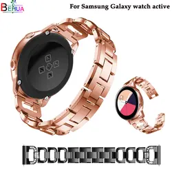 Для мужчин/wo Для мужчин ремешок из нержавеющей стали для samsung Galaxy watch active ремешок для samsung Шестерни S2/samsung Galaxy 42 мм браслет 20 мм