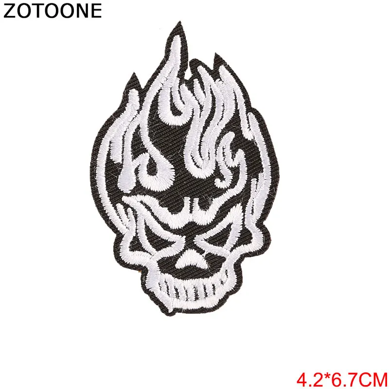 Нашивки ZOTOONE с вышивкой инопланетянин байкеров наклейки для одежды аппликация