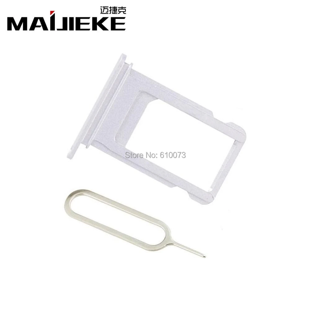 Maijieke New For Iphone 8 4 7 Sim Card Holder Slot Sim Card Tray Replacement Silver Card Tray Aliexpress
