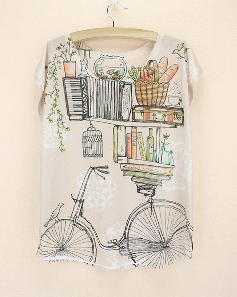 

Newest design summer tee women's t-shirt wholesale low price American & European lady fashion tee shirts drop free shipping