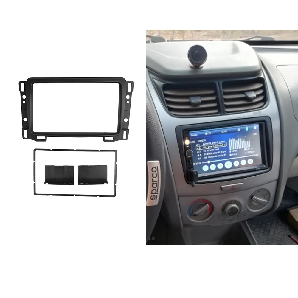 Двойной Дин Радио фасции Для Chevrolet Парус CD DVD стерео панель фасции Dash монтажные комплекты ремонт Установка отделка рамка