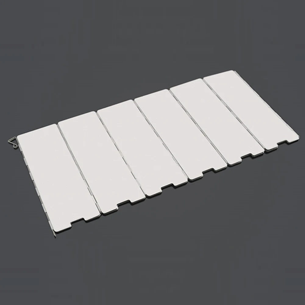

8/9/10Pcs Plates Foldable Outdoor Camping Cooker Wind Screen Gas Stove Windshield Tools FI-19ING