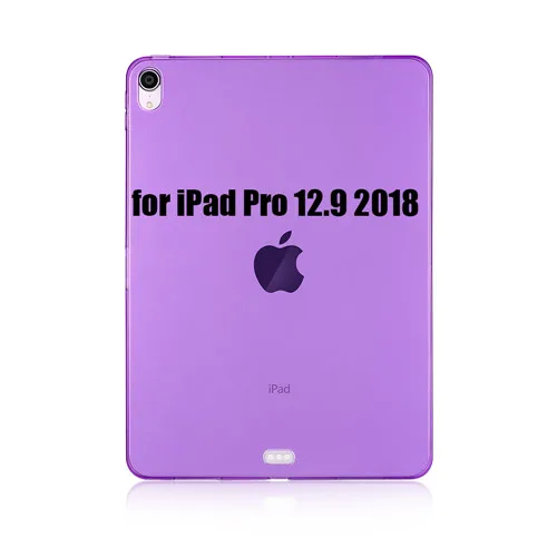 Прозрачный чехол для iPad Pro 12,9 чехол, GOLP ультра тонкий мягкий ТПУ чехол для iPad Pro 11 чехол - Цвет: Purple-12